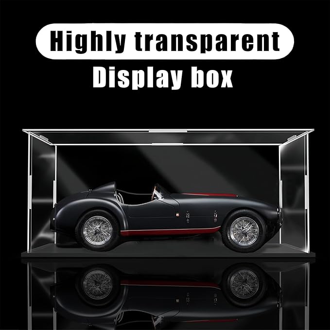 20 x 10 x 15cm Acrylic Clear Display Case Perspex Box Display Cabinets for Collectables, Assemble Countertop Dustproof Protection Showcase for Toys Models Action Figures