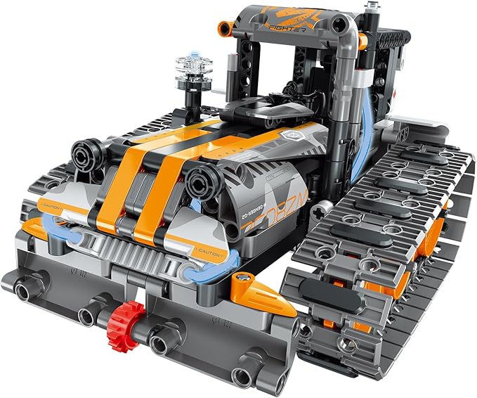 5 in 1 STEM Building Set with LED Light, APP & Remote Controlled Cars Building Toys Kit, RC Robot Tank Sleigh Tracked Racer 554 PCS, Toy Gifts for Kids Boys Girls Ages 6 7 8 9 10 11 12+ Year