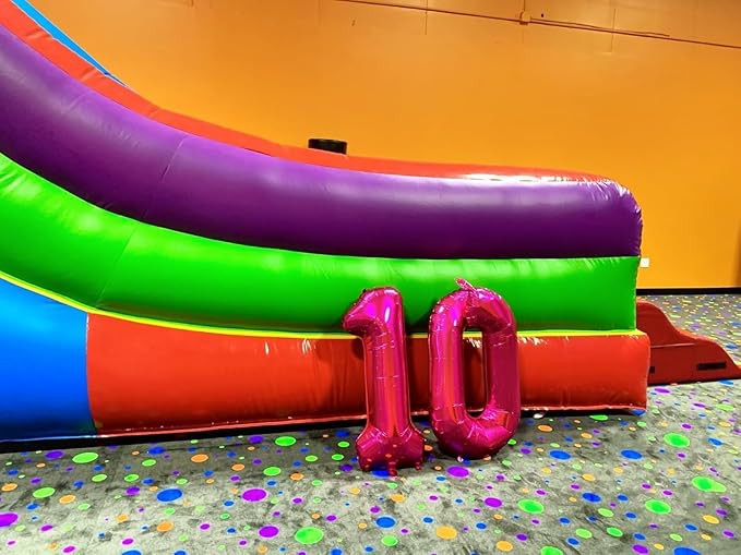 Number Balloons 1, 40 Inch One Balloons for 1st Birthday Girl Boy 1 11 21 Party Decorations Baby Shower Photo Shoot, Rose Purple 1 Balloon