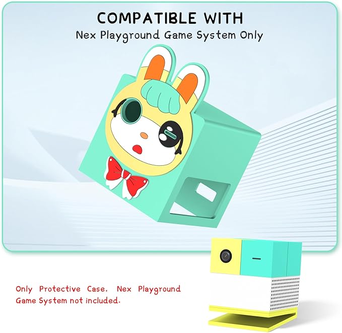 Cute Cartoon Kawaii Silicone Case Cover for Nex Playground Game System,Anti Slip Shockproof Protective Case Compatible with Nex Playground Game System