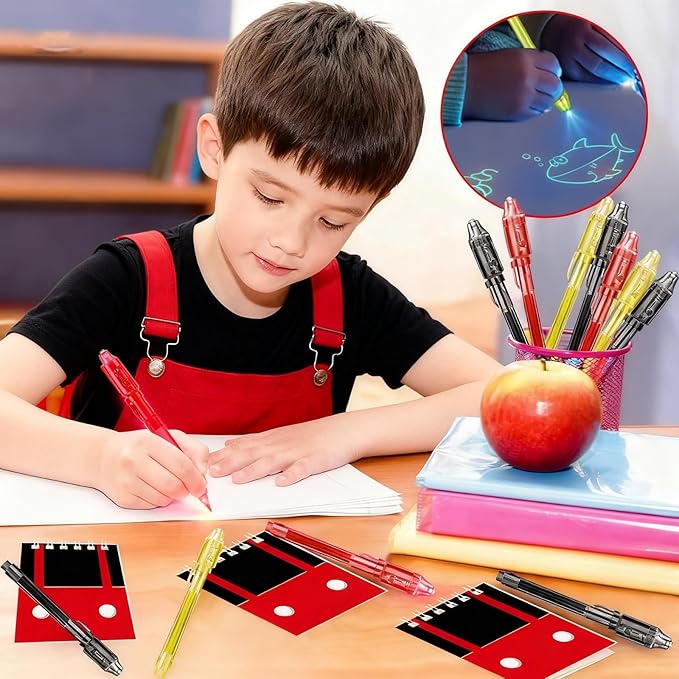 Cartoon Mouse Party Favors, Anime Themed Birthday Party Supplies & Goodie Bags for Kids, Include Drawstring Bags Notebook Silicone Bracelet Highlighter for Gifts Fillers