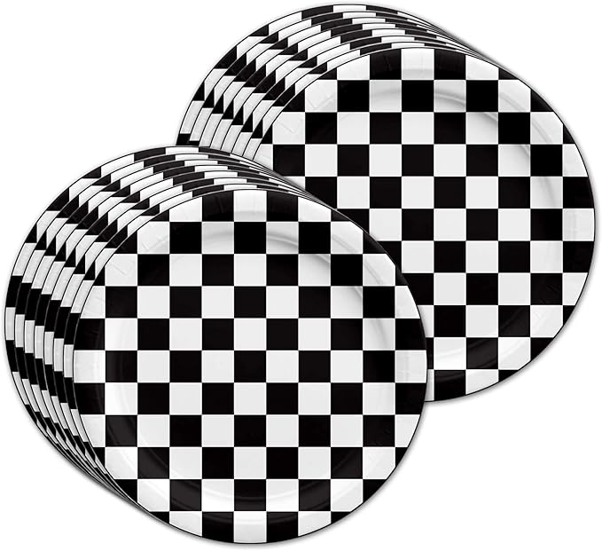 One Happy Dude Smiley Face 1st Birthday Party Supplies - 64 Piece Boys First Birthday Tableware Set Includes Large 9" Dinner Plates and 8" Dessert Paper Plates Napkins Cups - Kit for 16