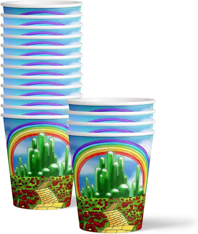 The Wonderful Wizard of Oz Birthday Party Supplies Set Plates Napkins Cups Tableware Kit for 16