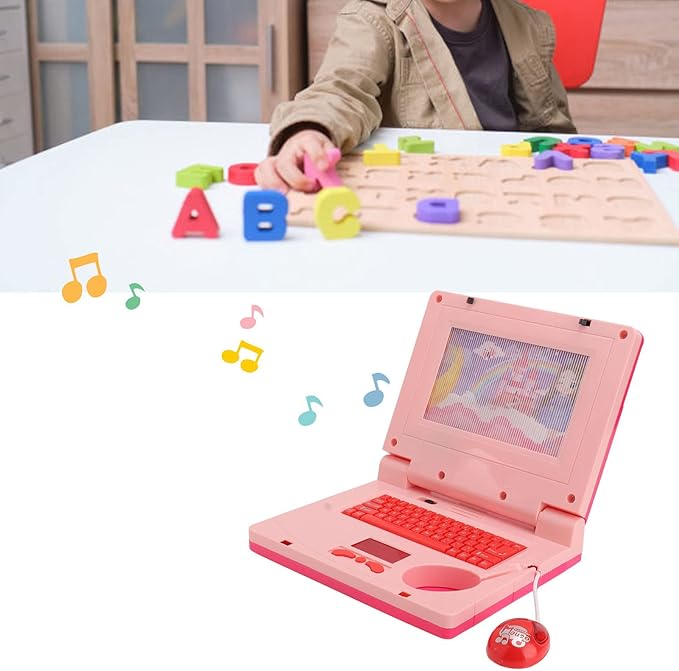 Bnineteenteam Kids Learning Education Laptop Computer for Ages 3 with Non-Retractable