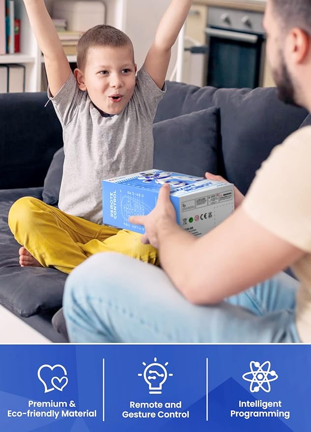 Robot Toys for Kids,Programmable Remote Control Smart Walking Dancing Robot Toy with Gesture & Sensing for Age 4 5 6 7 8 9 10 Year Old Boys Girls for Birthday Present,Red