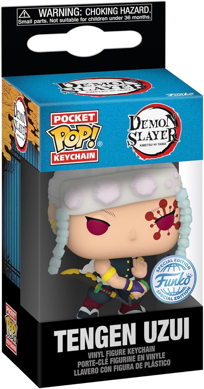 Funko POP! Keychain: Demon Slayer - Tengen Uzui Novelty Keyring - Collectable Mini Figure - Stocking Filler - Gift Idea - Official Merchandise - Anime Fans - Backpack Decor