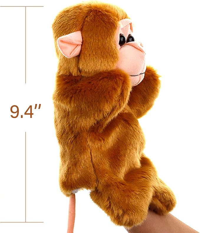 RIY Hand Puppet - Forest Animals Friends Educational Puppets Monkey