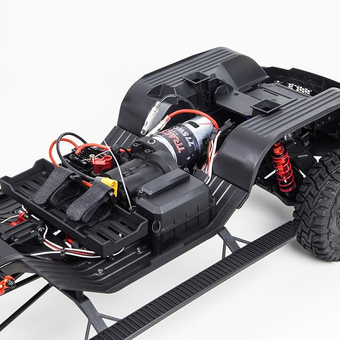 1/8 Radio Control Off Road Car 4WD 2WD Electric RC Vehicle 880 Brushed ESC 775 Brushed Motor Axle Lock Light System Hobby Grade Model for Adult Hobby(Red)