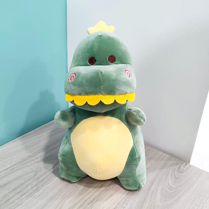 Dinosaur Stuffed Animal,12“ Cute Stuffed Dinosaur Plush Soft Dino Plushie Toys for Boys Girls Baby Kids (Green)