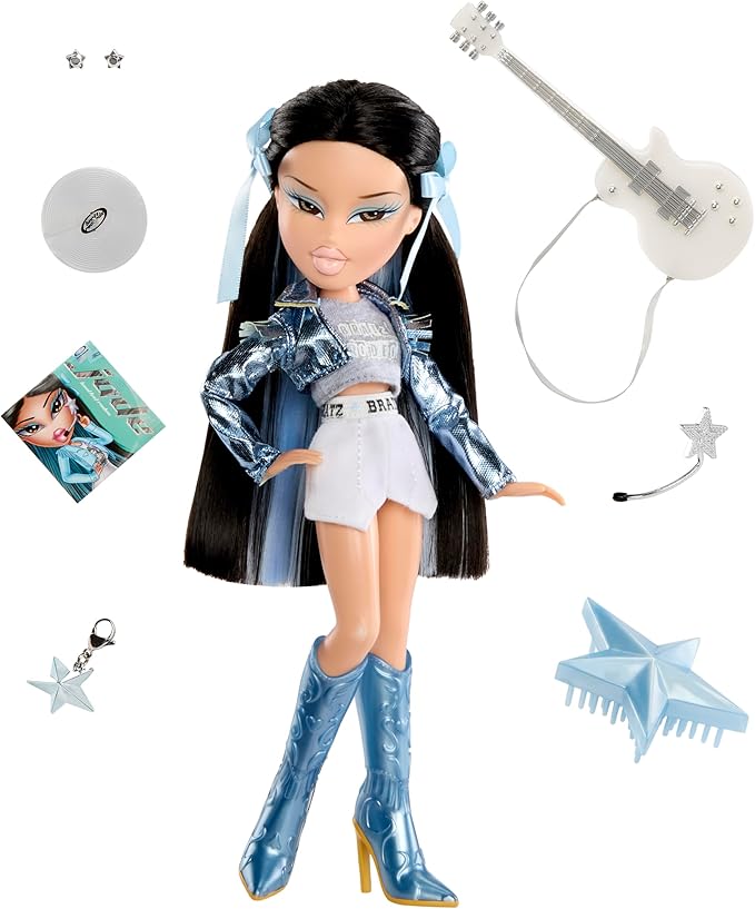 Bratz Pop Starz Jade Fashion Doll with Accessories and Charm