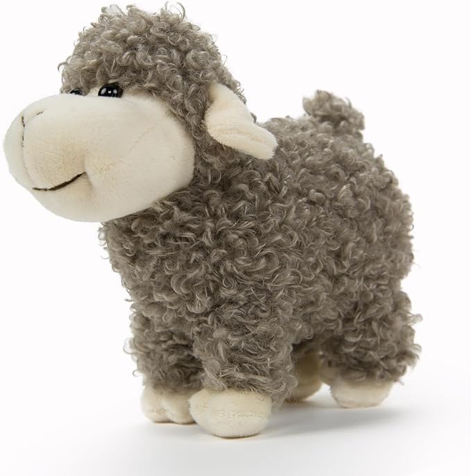 Tiny Heart Sheep Stuffed Animal, Sheep Plush Toy, Lamb Stuffed Animal Cute Soft Stuffed Lamb Kids Boys and Girls Home Decor Cuddly Grey Lamb Toys (Standing)