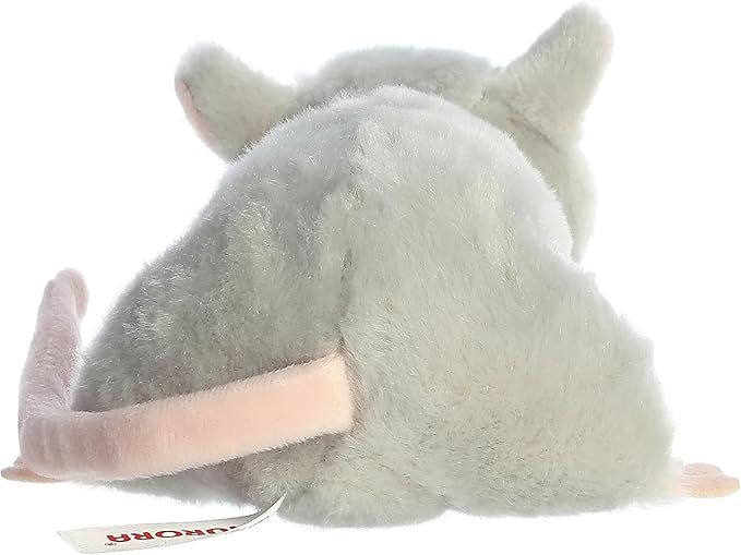Aurora® Adorable Mini Flopsie™ Mouse Stuffed Animal - Mini Companions Ready for Playful Adventures - for Kids All Ages, Toddlers, Adults, and Families - Gray 7 Inches