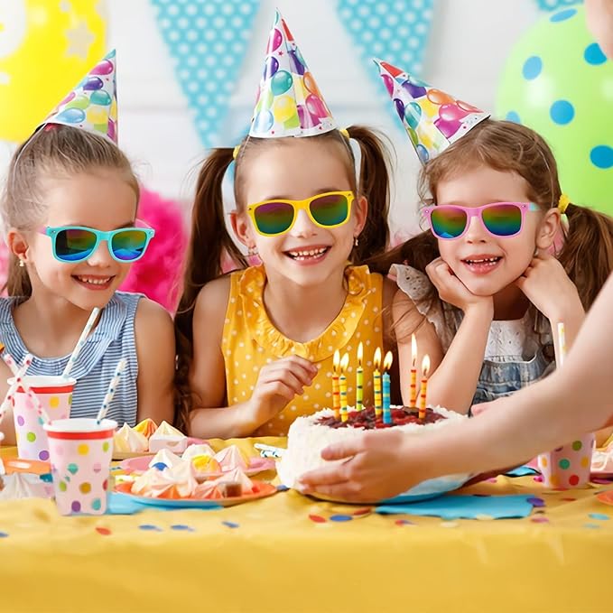 SCIONE 24Pack Kids Sunglasses Party Favors for Birthday Graduation Party Supplies, Beach Pool Party, Valentines Gifts