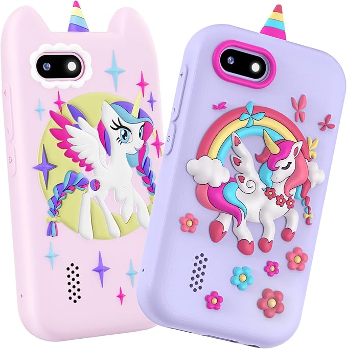 Kids Smart Phone for Girls Gifts - Toddler Christmas Birthday Gift for Age 3 4 5 6 7 8 9 10 Year Old, Kids Cell Phone Toy with Touchscreen, Dual Cameras, Learning, Music Player, Games with 32 GB Card