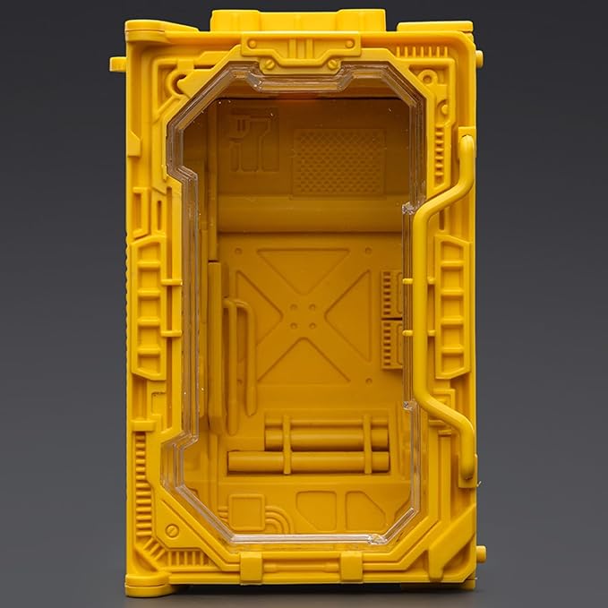 JOYTOY 5'' Display Box,Action Figures Display Case - Individual Soldier Hangar Display Case - Surge Yellow C - Dustproof Collectibles Box Ages 15+
