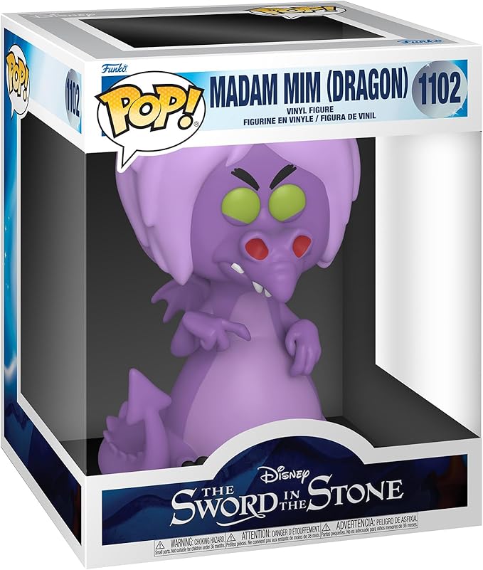 Funko Pop Disney: Sword in The Stone - Madam Mim As Dragon - 1/6 Odds for Rare Chase Variant - (Styles May Vary), 6 Inches - Sword in The Stone - Collectable Vinyl Figure - Gift Idea
