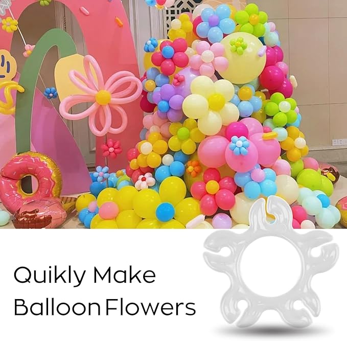 Miliocry 100PCS Balloon Arch Clips, Reusable Balloon Clips for Balloon Arch, Plastic Balloon Supplies for Stand, Balloon Garland Clips for Party Wedding Baby Shower Decorations