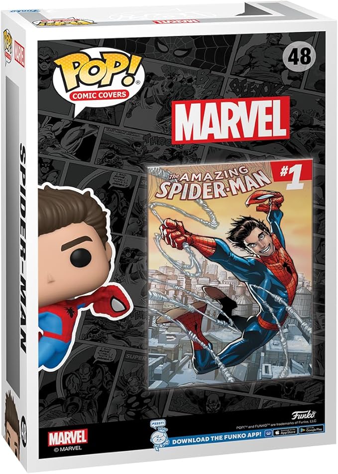 Funko POP! Comic Cover: Marvel - The Amazing Spider-Man #1 - Spider-Man - Collectable Vinyl Figure - Gift Idea - Official Merchandise - for Kids & Adults - Marvel Fans - Model Figure for Collectors