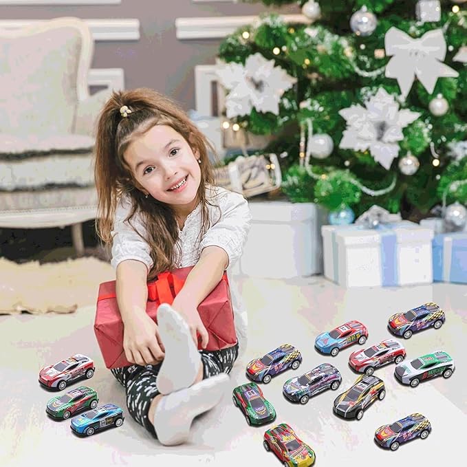 100 Pack Pull Back Cars for Kids, Mini Vehicles Toy Bulk Party Favor Race Cars Toys, Goodie Bag Stuffers, Pinata Fillers for Boys Girls Toddlers (100)