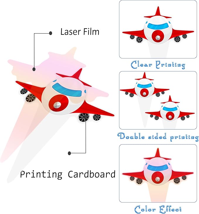 Airplane Cupcake Toppers Airplane Birthday Party Decorations 48PCS Plane Cupcake Picks Aircraft Helicopter Cake Decor for Aviation Theme Pilot Baby Shower Birthday Party Supplies