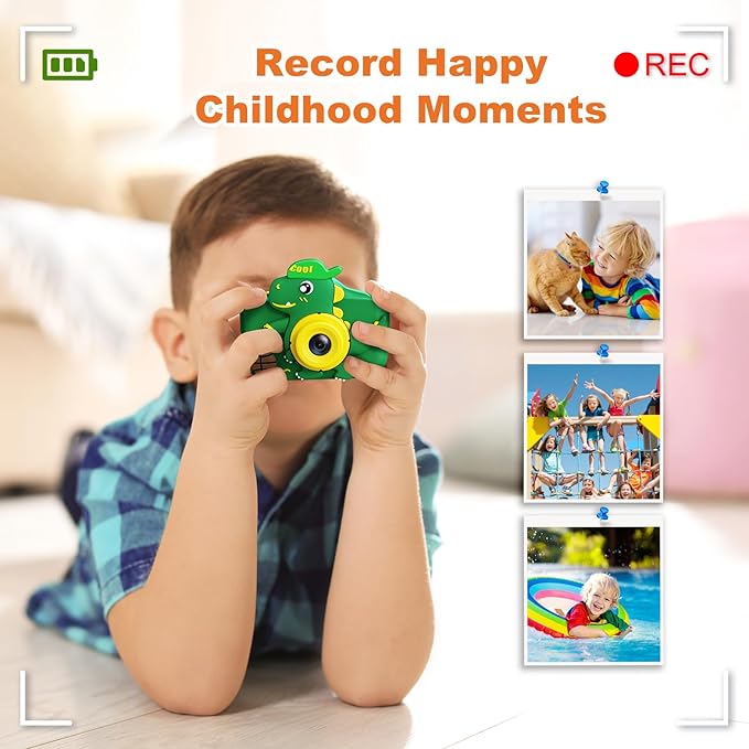 Kids Camera, Toddler Camera for Age 3-8, 48MP Dual Lens Selfie Camera for Kids, 1080P HD Video Recording Digital Camera, Christmas Birthday Gifts for Boys Girls
