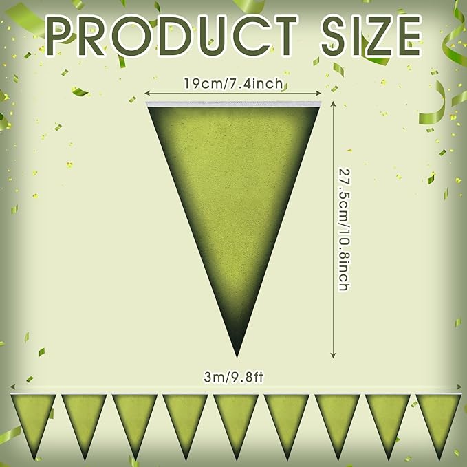 5 Pcs Birthday Pennant Banner Decorations Pre Strung Flag Banner Birthday Party Supplies Decorative Photo Booth Backdrop for Carnival Football Back to School Party Decor(Ogre)