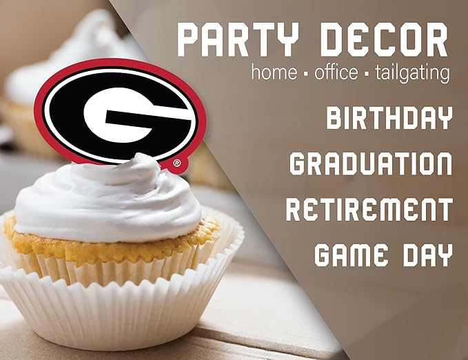 Party Supplies for Football, Birthday, Graduation Party Decorations (Georgia Bulldogs)