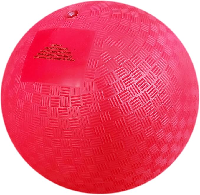 AppleRound 8.5-inch Dodgeball Playground Balls, Pack of 4 Balls with 1 Pump, Official Size for Dodge Ball, Handball, Camps and Schools