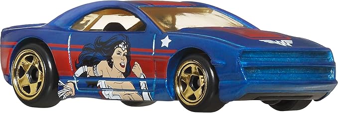 Hot Wheels Toy Cars, Batman-Themed 10-Pack, Set of 10 Die-Cast Vehicles Including a Batmobile & a Batplane in 1:64 Scale (Styles May Vary)