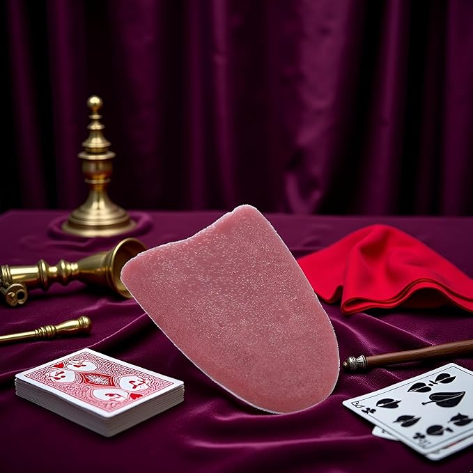 Realistic Fake Tongue Gross Jokes Prank Magic Tricks Halloween Horrific Magicians Props,Fake Tongue Piercing,Magic Kits and Accessories,Novelty and Gag Toys