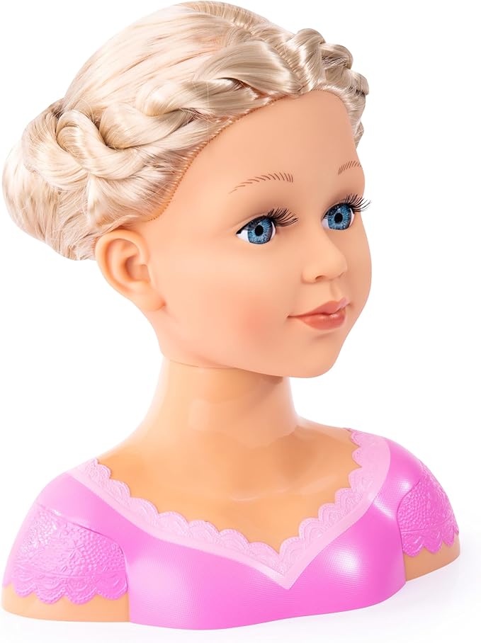 Bayer: Charlene Styling Head 27cm with Blonde Hair, Makeup and Accessories for Creative Play