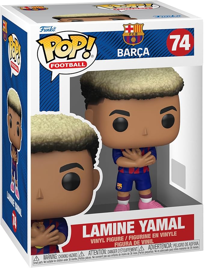 Funko Pop! Football: Barcelona - Lamine Yamal - Barcelona FC 2025 - Collectable Vinyl Figure - Gift Idea - Official Merchandise - Toys for Kids & Adults - Sports Fans - Model Figure for Collectors