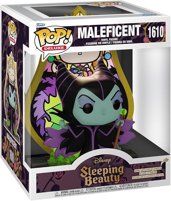 Funko Pop! Deluxe: Villains - Maleficent - Stained Glass - Disney Villains - Collectable Vinyl Figure - Gift Idea - Official Merchandise - Toys for Kids & Adults - Disney Fans - Figure for Collectors