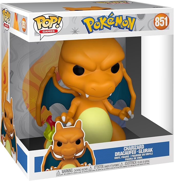 Funko POP! Jumbo: Pokemon - Charizard - Collectible Vinyl Figure - Gift Idea - Official Merchandise - Toys for Children and Adults - Video Games Fans - Figure for Collectors