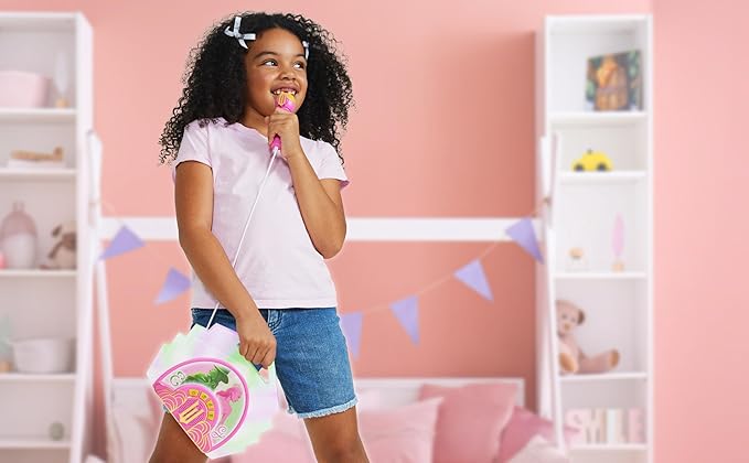 eKids Wicked Karaoke Microphone with Boombox, Toddlery Toys with Built-in Music for Kids (Wicked)