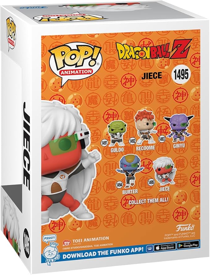 Funko POP! Animation: Dragon Ball Z - Jeice - Collectable Vinyl Figure - Gift Idea - Official Merchandise - for Kids & Adults - Anime Fans - Model Figure for Collectors and Display