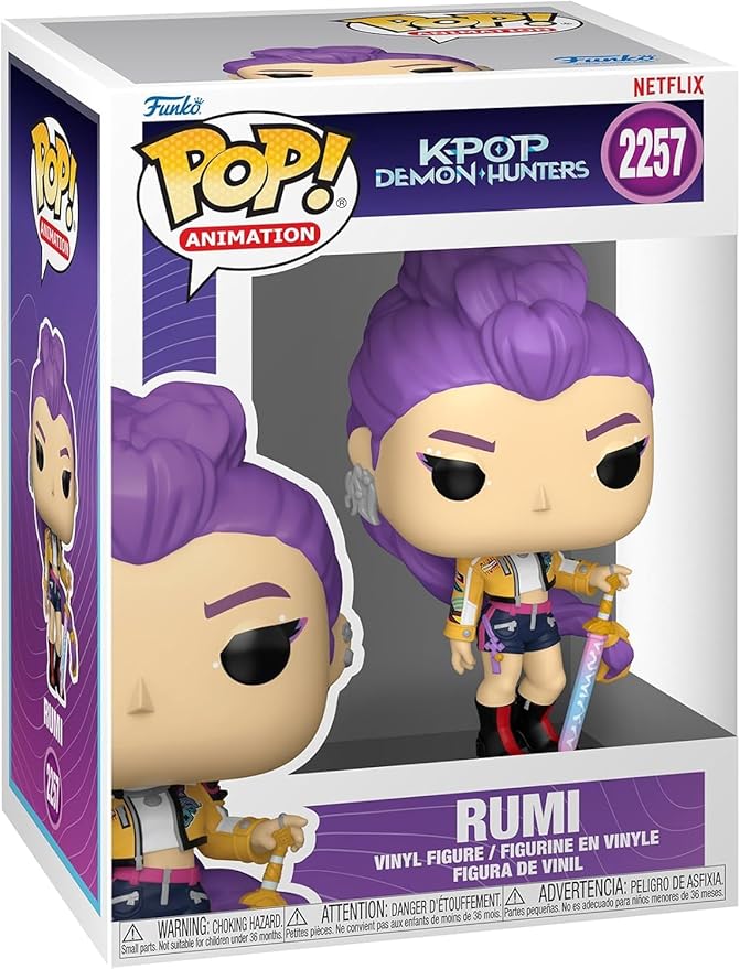 POP Funko Anime: Kpop Demon Hunters - Rumi Vinyl Figure (Bundled with Compatible Box Protector Case), Multicolored, 3.75 Inches