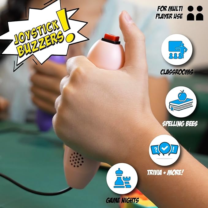 Teacher's Choice Joystick Buzzer Game System (Console+4 Buzzer)