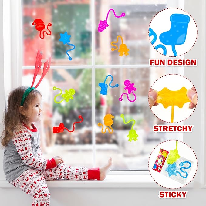 100 PCS Bulk Easter Sticky Hands Toys Gifts for Toddlers,Holiday Party Favors Supplies Basket Pinata Stuffers Fillers for Kids,Spring Essentials School Carnival Birthday Giveaways Items for Boys Girls