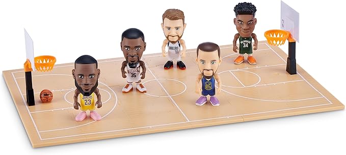 5 Surprise NBA Ballers Series 1 (2 Pack) Toy Mystery Capsule Figurine by ZURU for Kids, Teens, Adults- Players Like Luka Dončić, LaMelo Ball, Jayson Tatum, James Harden and Kevin Durant