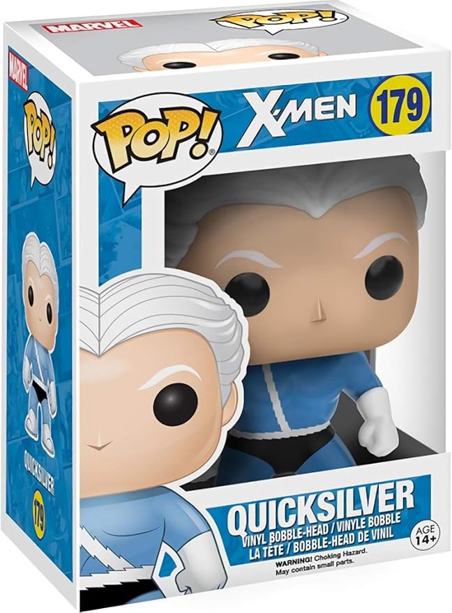 Funko Pop! Marvel: X-Men - Quicksilver Vinyl Figure (Bundled with Compatible Box Protector Case) Multicolor 3.75 Inches