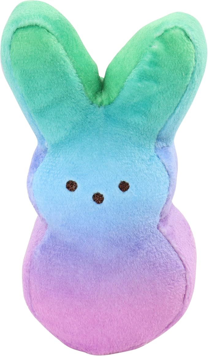 Animal Adventure | 4" Blue Green Ombre Palm Pet Bunny Peeps Plush | Easter Basket Stuffed Animals for Kids | Marshmallow Candy | Huggable Soft Plushie Stuffers Buddy Toy | Collectable Gifts | Aged 3+