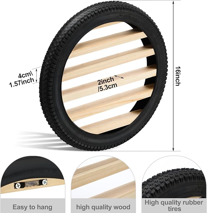 Tire Toy Box Wall Car Display Shelf Model Car Display Case Stand for 1/64 Collectibles Cars,Collectibles,Toy Figurines(Diameter 16 Inches)