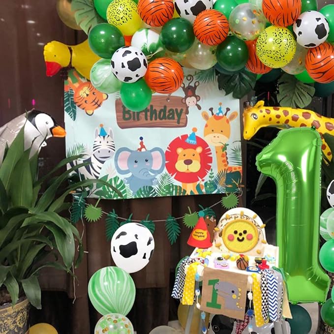 TONIFUL 40 Inch Large Green Numbers Balloons 0-9, Number 0 Digital 0 Helium Foil Mylar Big Number Balloons for 2026 Graduation New Year Eve Birthday Party Anniversary Supplies Decorations