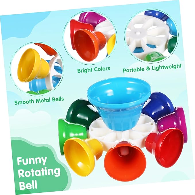 Eight Tone Bell Musical Instrument for Early Education Lightweight for Daycare and Classrooms Engages Hands Learning