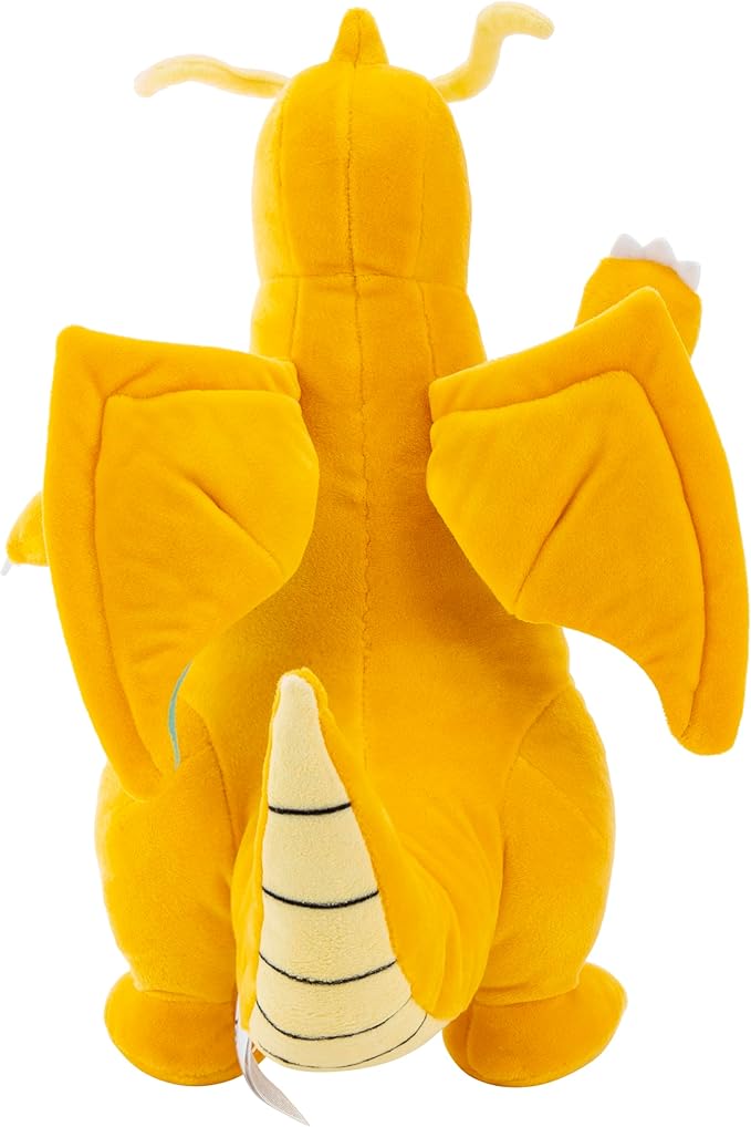 Pokemon Dragonite Plush - 12-Inch Dragon- and Flying-Type Pokemon Plush