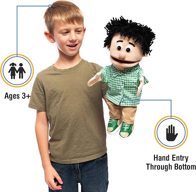 14" Kenny, Peach Boy, Hand Puppet