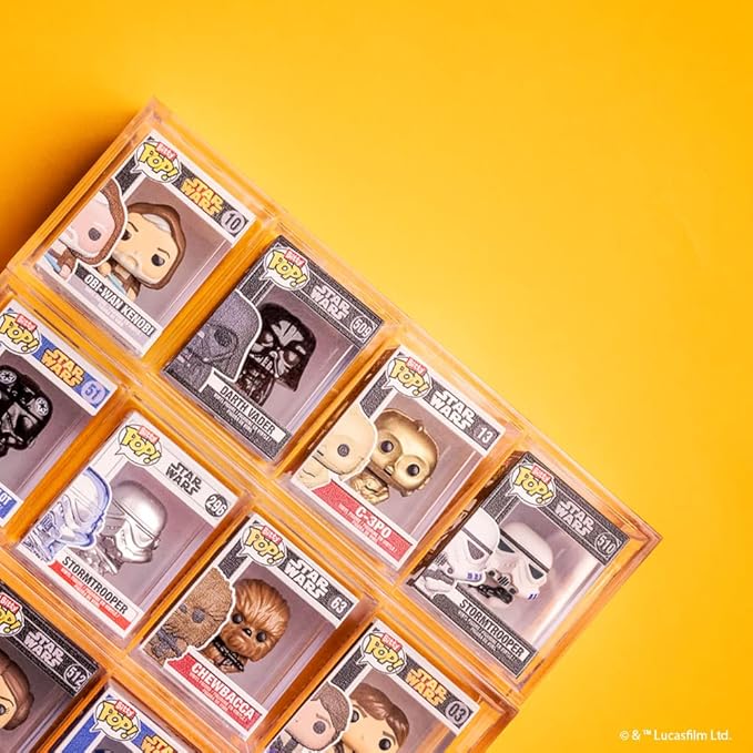 Funko Bitty POP! Star Wars - Luke, 4-Pack - Luke Skywalker, OBI-Wan Kenobi, Jawa and A Surprise Mystery Mini Figure - 0.9 Inch (2.2 Cm) Collectable - Stackable Display Shelf Included - Gift Idea