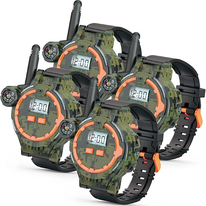 Rechargeable Walkie Talkies for Kids Radio Walky Talky with Flashlight Children Outdoor Game Interphone Gifts for Boy and Girl (4)
