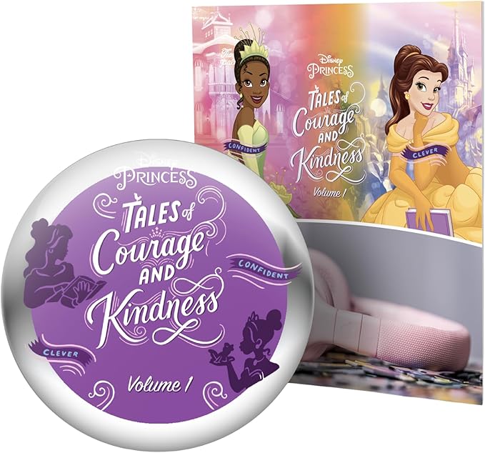 StoryShield, Disney Tales of Courage and Kindness Vol. 1, Screen-Free Audio Storytelling Disk Featuring Tiana and Belle